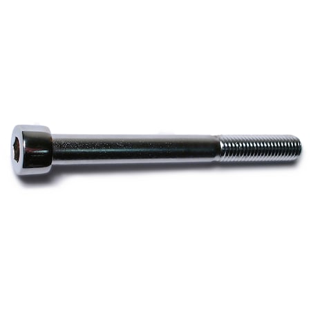 M8-1.25 Socket Head Cap Screw, Chrome Plated Steel, 80 Mm Length, 4 PK